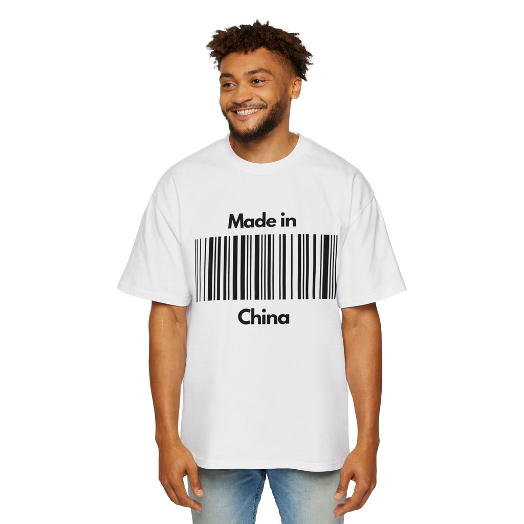 "MADE IN CHINA" Men's Heavy Oversized Tee